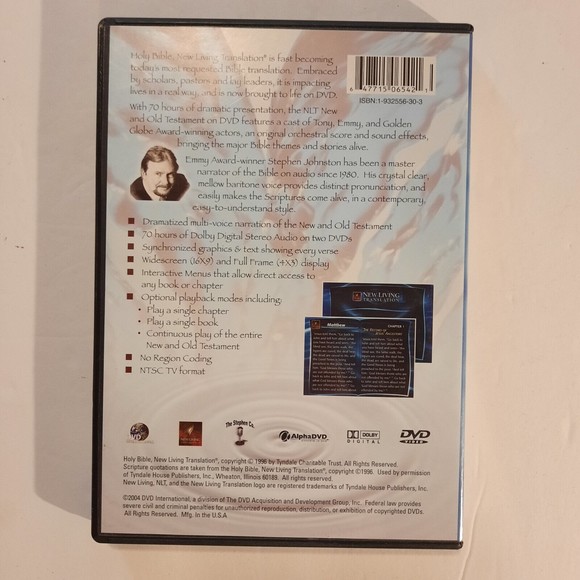 Holy Bible NLT Dramatized DVD - 70 Hrs Audio, Cast, Music - Picture 2 of 7